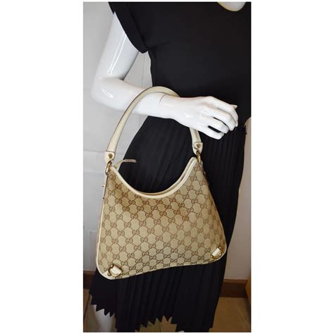 gucci abbey d-ring shoulder bag|GUCCI Guccissima Medium Abbey D Ring Hobo Beige.